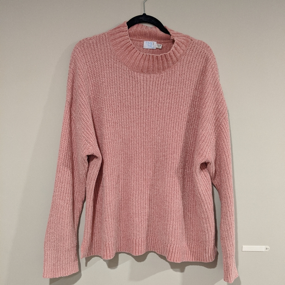 Plus Size Pink Turtle Neck Sweater Size 3x